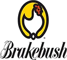 Brakebush poultry and food supplier logo featuring a stylized chicken emblem, representing quality wholesale food manufacturing and distribution services.
