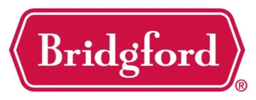 Bridgford logo, a trusted food supplier and distributor serving commercial foodservice, food manufacturing, and wholesale distribution industries.
