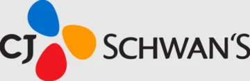 CJ Schwan's logo featuring blue, red, and orange circular shapes representing a major food distribution and wholesale supplier for the foodservice industry.