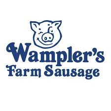 Wampler's Farm Sausage logo featuring a pig icon, representing quality sausage products for foodservice and wholesale food distribution.